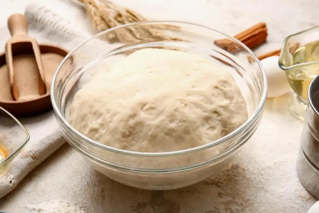 Brotteig in Schüssel – Grundausstattung zum Brotbacken
