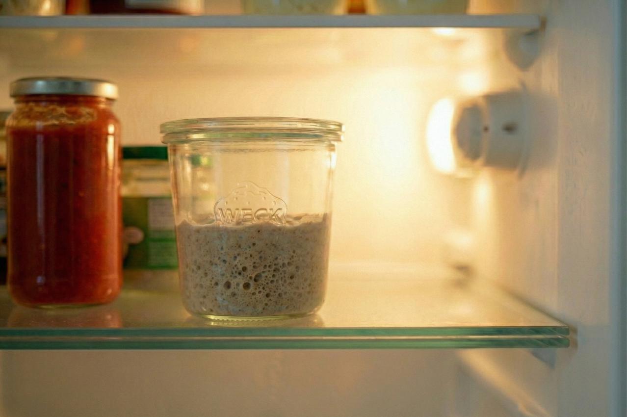 Wie lange hält Sauerteig im Kühlschrank?