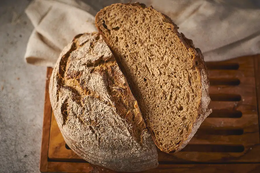 weizenmischbrot backen querschnitt