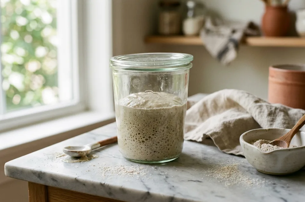 Sauerteig füttern: wie oft, welches Mehl, welches Verhältnis