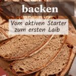 Fertig gebackenes Sauerteigbrot mit aufgerissener Kruste